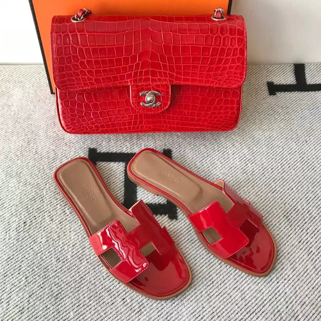 에르메스 올수공 오란 슬리퍼 샌들 페이던트 19